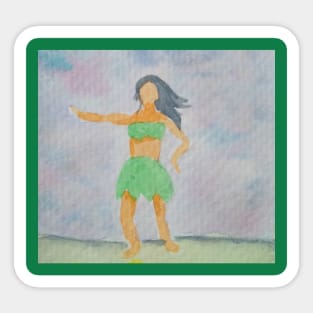 Dancing Lady Sticker